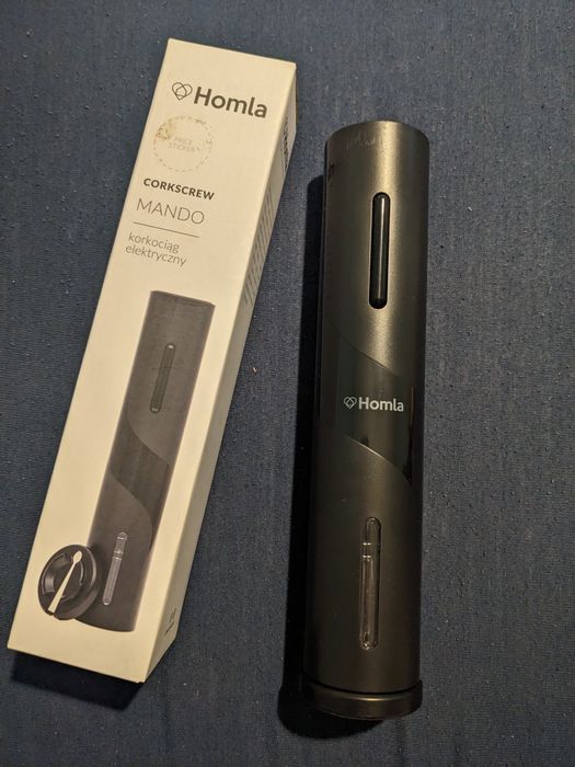 Korkociąg elektryczny czarny, Homla