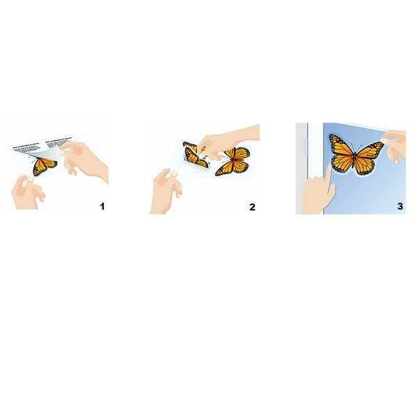 Приманка для мух Aeroxon "Бабочки", 4 шт мухобойка Window Fly Killer