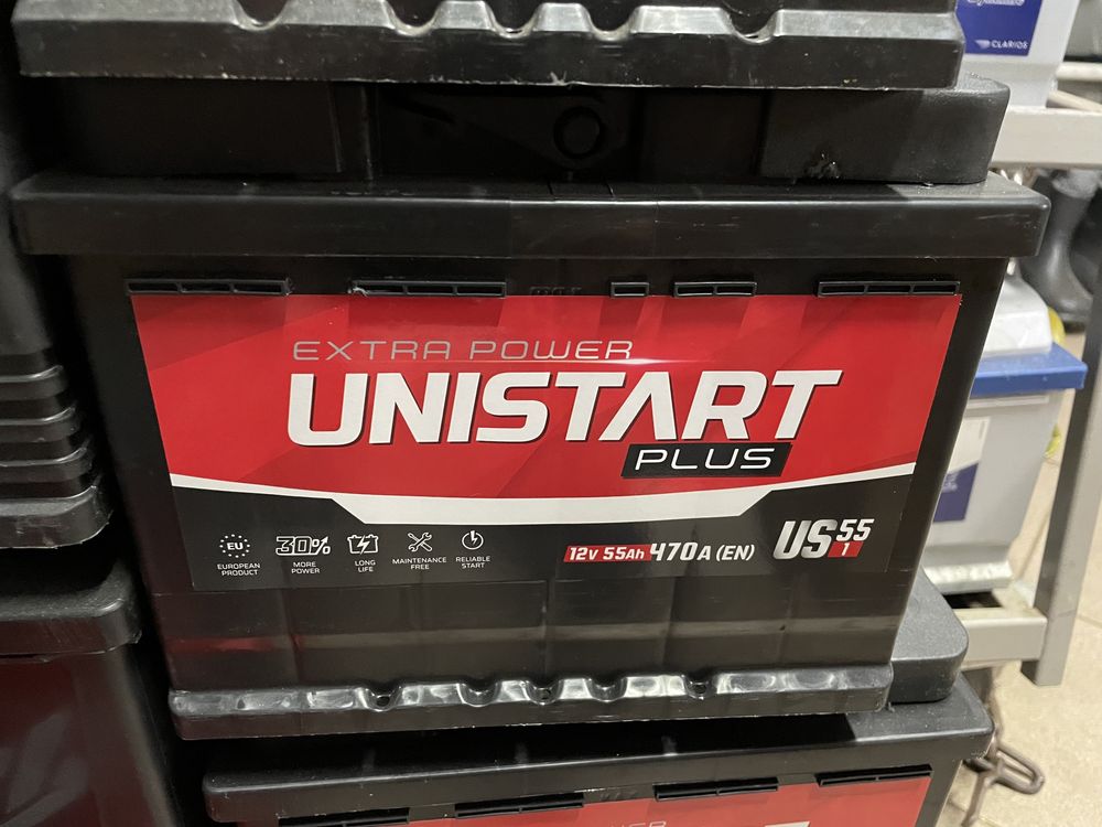 Akumulator Unistart 12V55AH470A