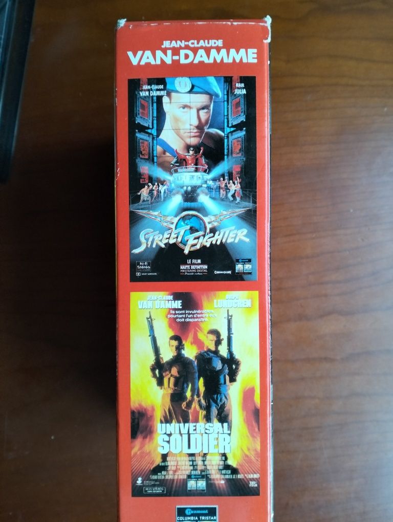 Pack VHS Van Damme Street Fighter + Universal Soldier versão francesa