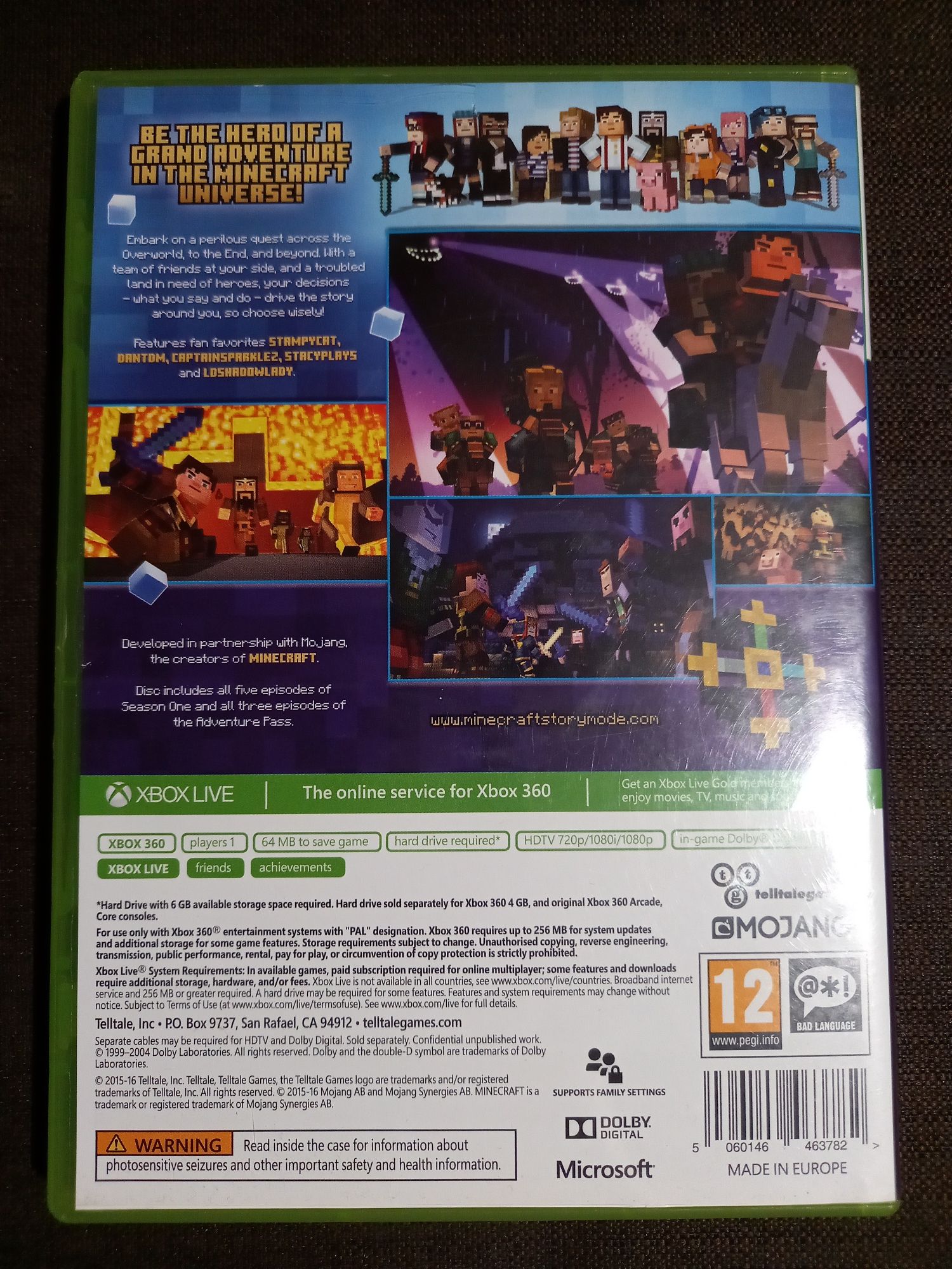 Gra Minecraft Story Mode The Complete Adventure na xbox 360