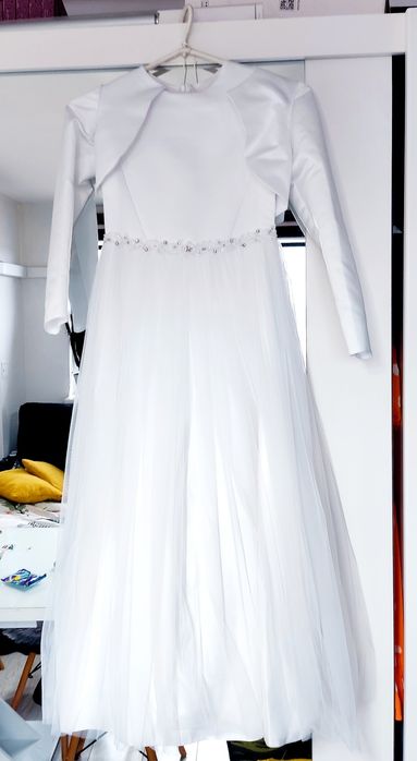 Sukienka komunijna 125 x 34 dla wysokiej i szczupłej