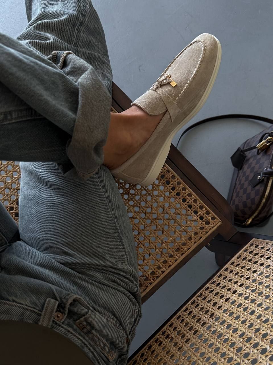 р36-42 Лофери Loro Piana Loafers Beige