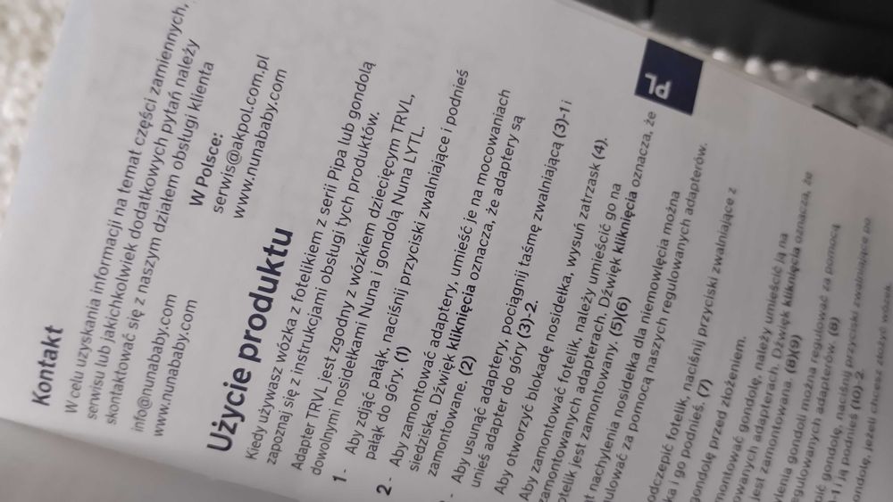 Adaptery do wózka Nuna trvl adapter