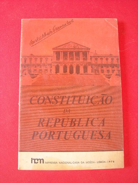 Constituição da Republica Portuguesa incm 1976
