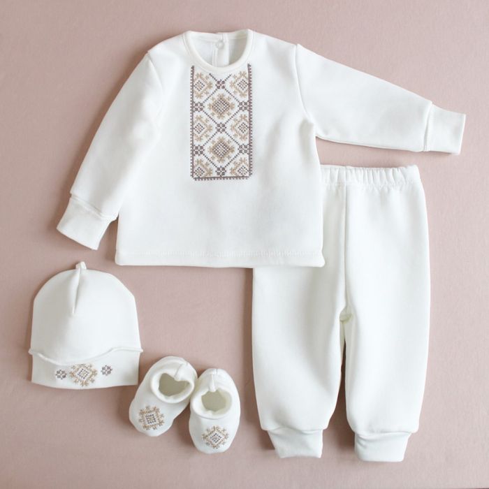 Теплий комплект для хрещення на хлопчика