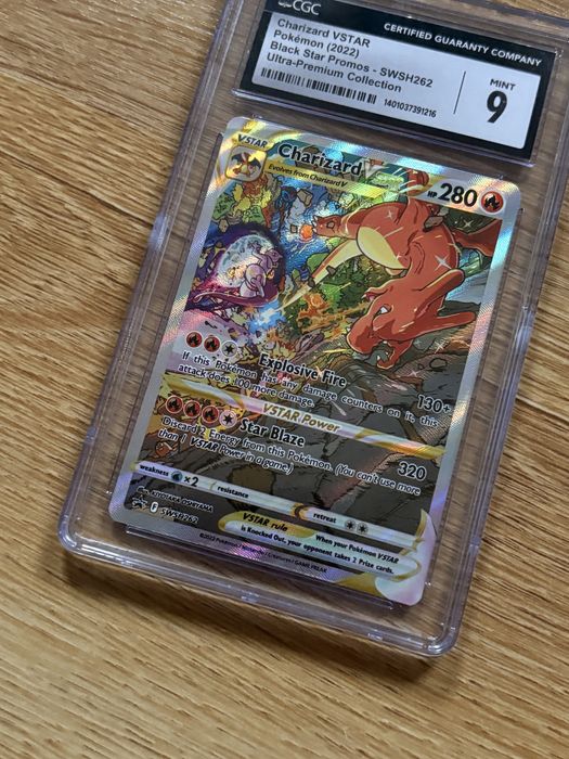 Charizard vstar pokemon 2022 black star promo swsh262 cgc 9