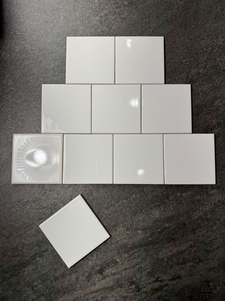 Płytki Ścienne 10 x 10 Białe Połysk Gamma Colours Biała Gatunek 1