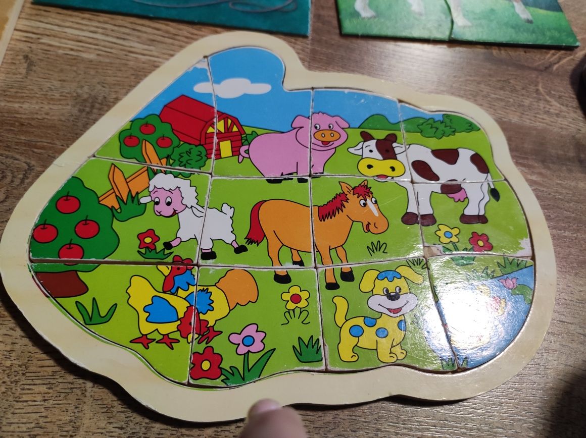 Puzzle drewniane dla maluszka
