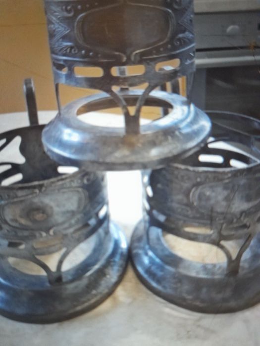 Підстаканники мельхіор