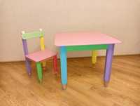 Дитячий столик і стільчик. Стільчик+столик дитячий. Дитячі меблі.