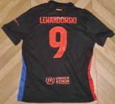 Koszulka FC Barcelona 2024/25 mecz, wyjazdowa, nowa, Lewandowski 9