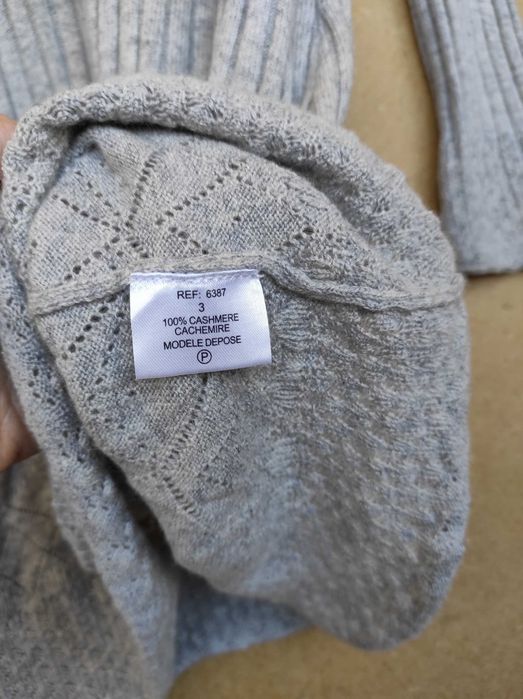 100% кашемир! фирменное теплое платье гольф свитер Франция