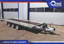 Blyss Nevada 3550 SK  Laweta platforma, prosta, 3 osie, przyczepa nowa, DUŻA ŁADOWNOŚĆ