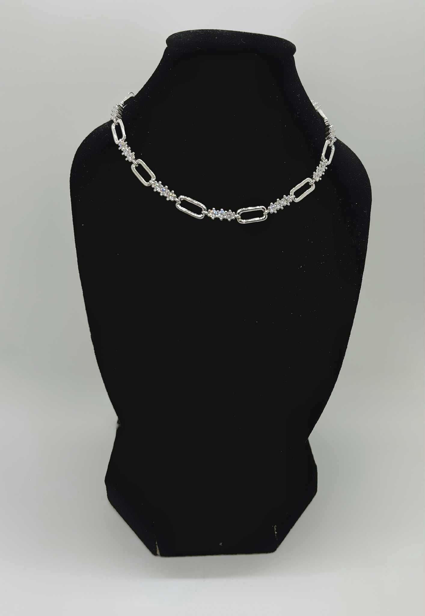 Nowa Srebrna, Rodowana Bransoletka pr 925 7,84g (Długość 18-21,5 cm)