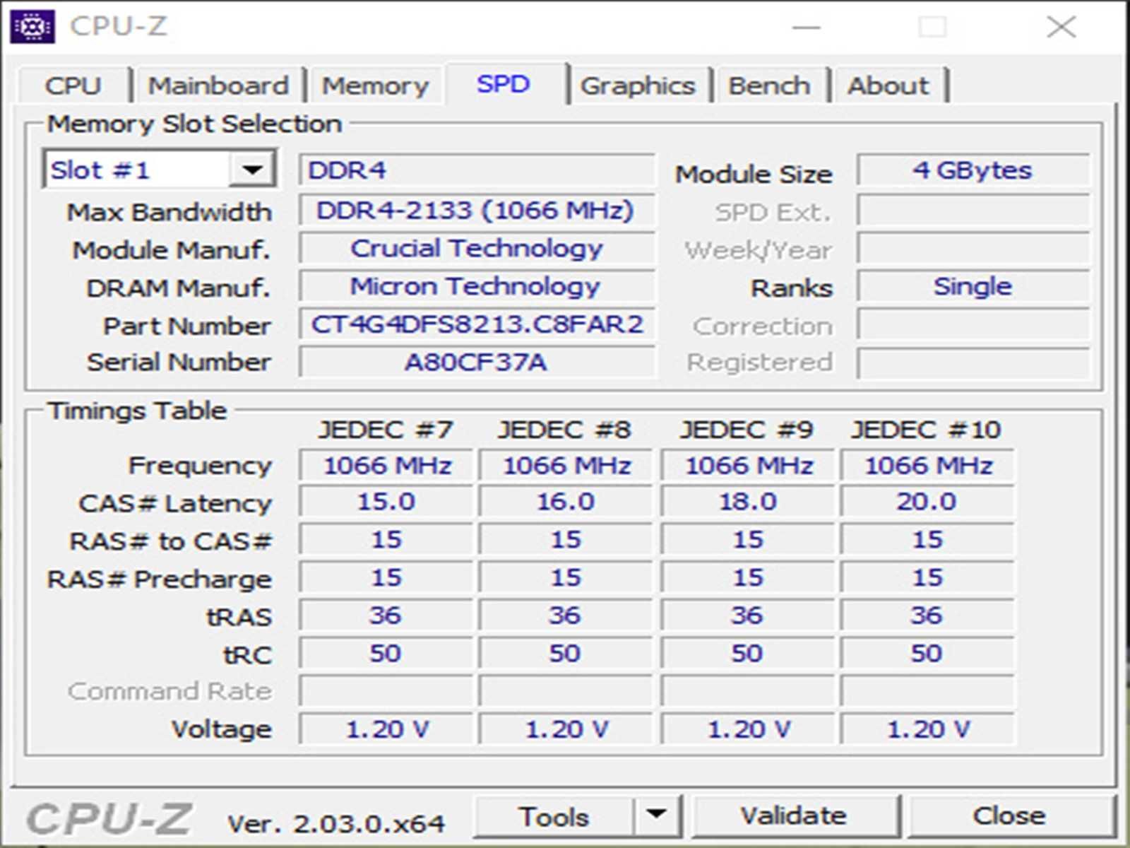 DDR4 8GB CruciaL 2133 -Komputer