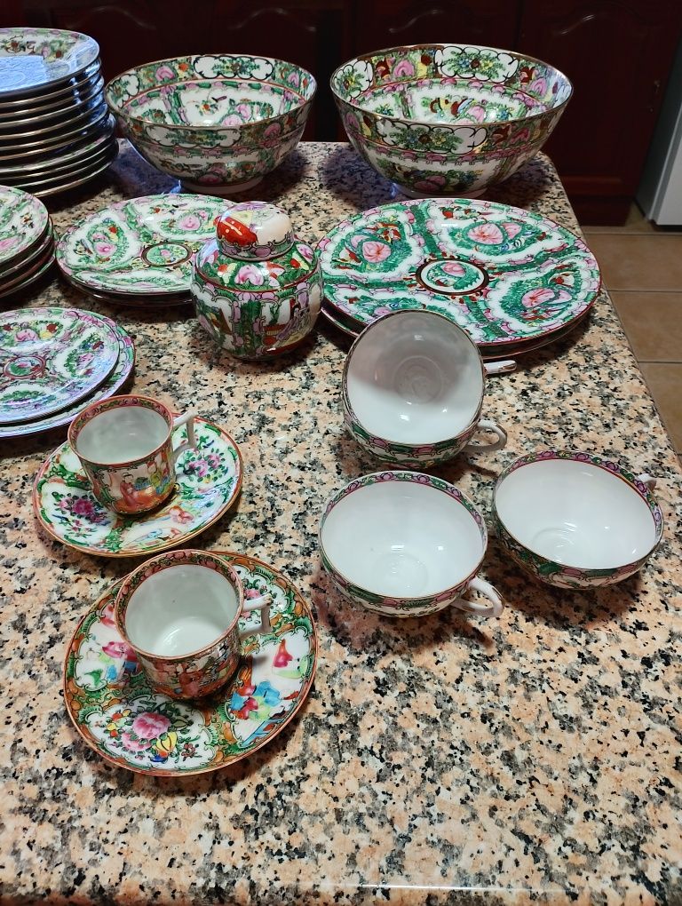 Louça porcelana Chinesa,Mandarim fabrica em Macau