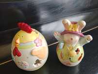 Lampiony Ceramiczne Kurczak i Zajączek