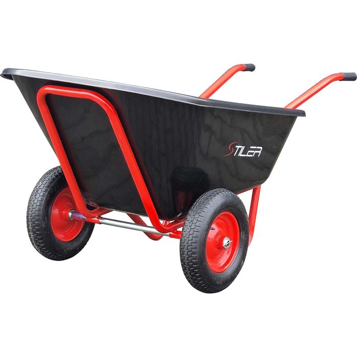 TACZKA OGRODOWA dwukołowa KOLEBA wózek paszowy japonka spawana 300L