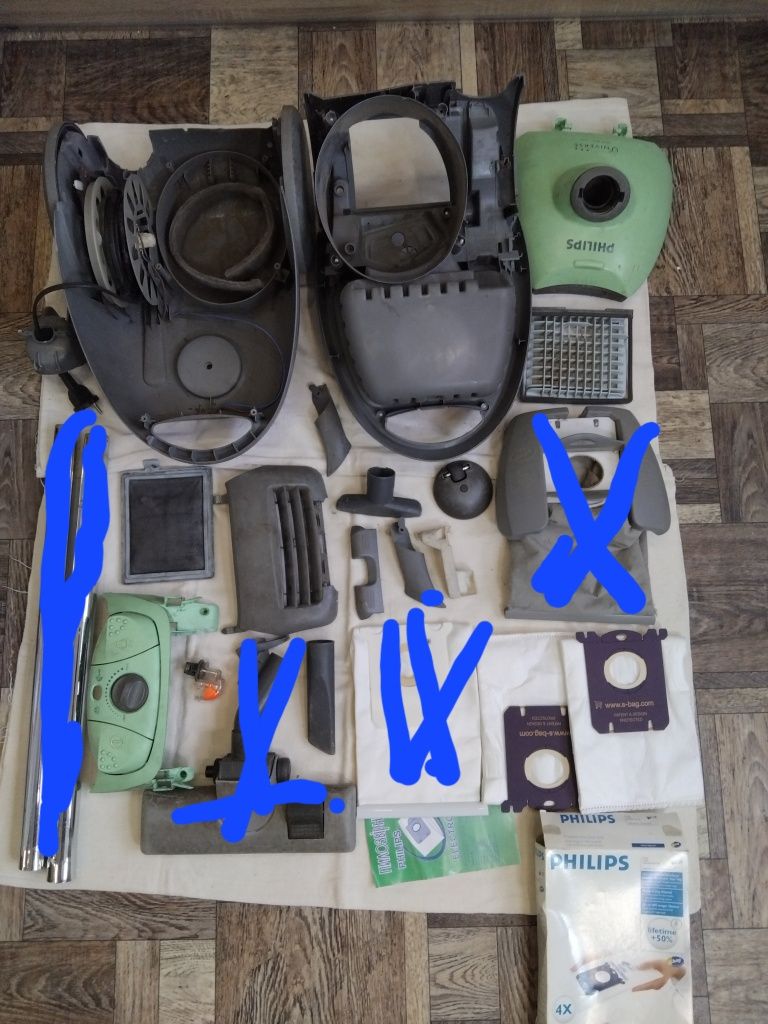 Запчасти к пылесосам Philips "FC 9015", BOSCH и Ракета 30.