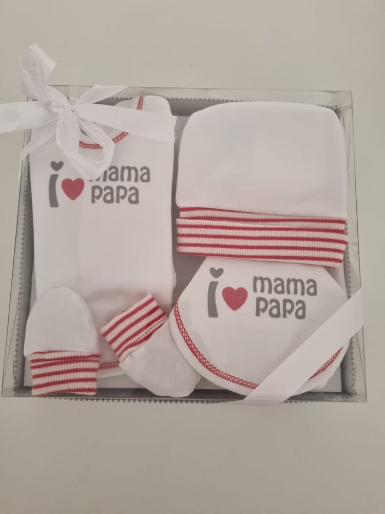 Conjunto de primeira roupa para bebe