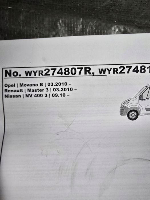 Wiązka haka holowniczego Rnault Master