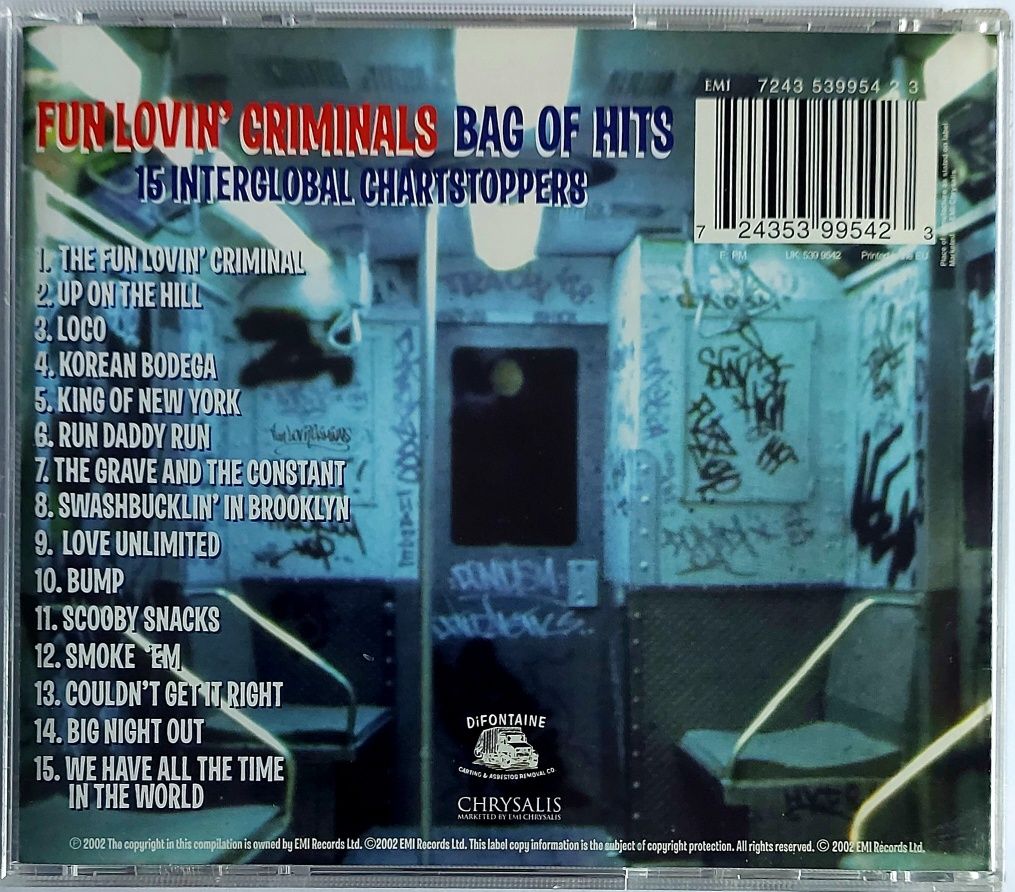 Fun Lovin Criminals Bag Of Hits 2002r