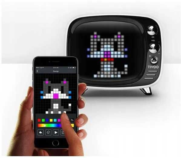 Divoom Tivoo - jak nowe, głośnik bluetooth Smart, Pixel art ekran LED