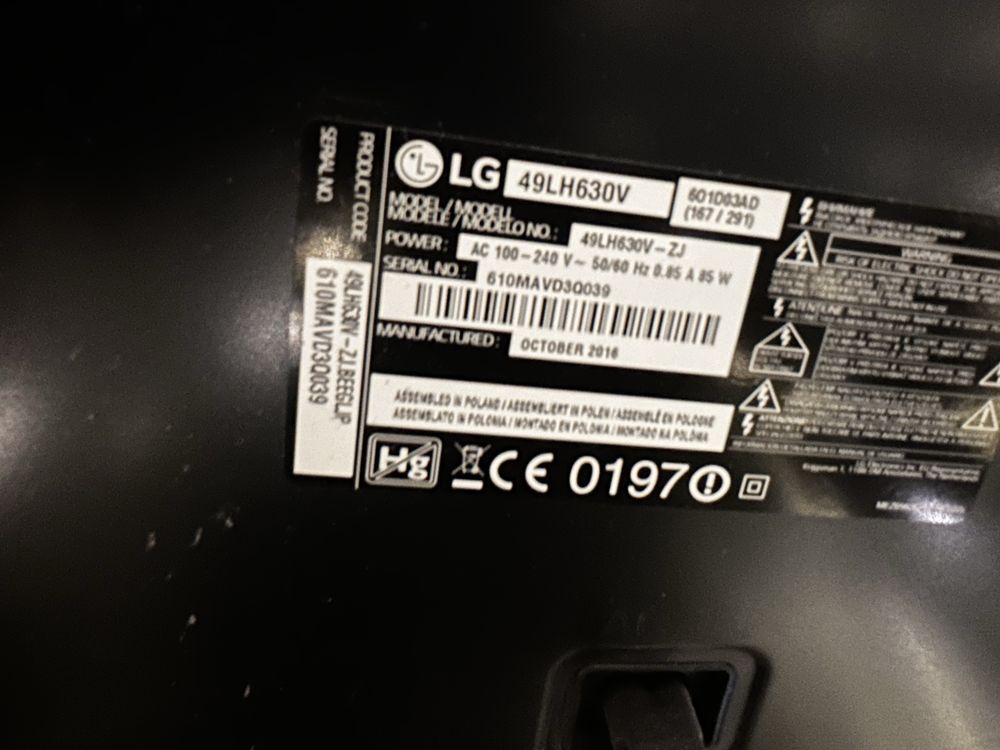Telewizor SMART TV LG 49” LED FullHD / Mi Stick Gratis!
