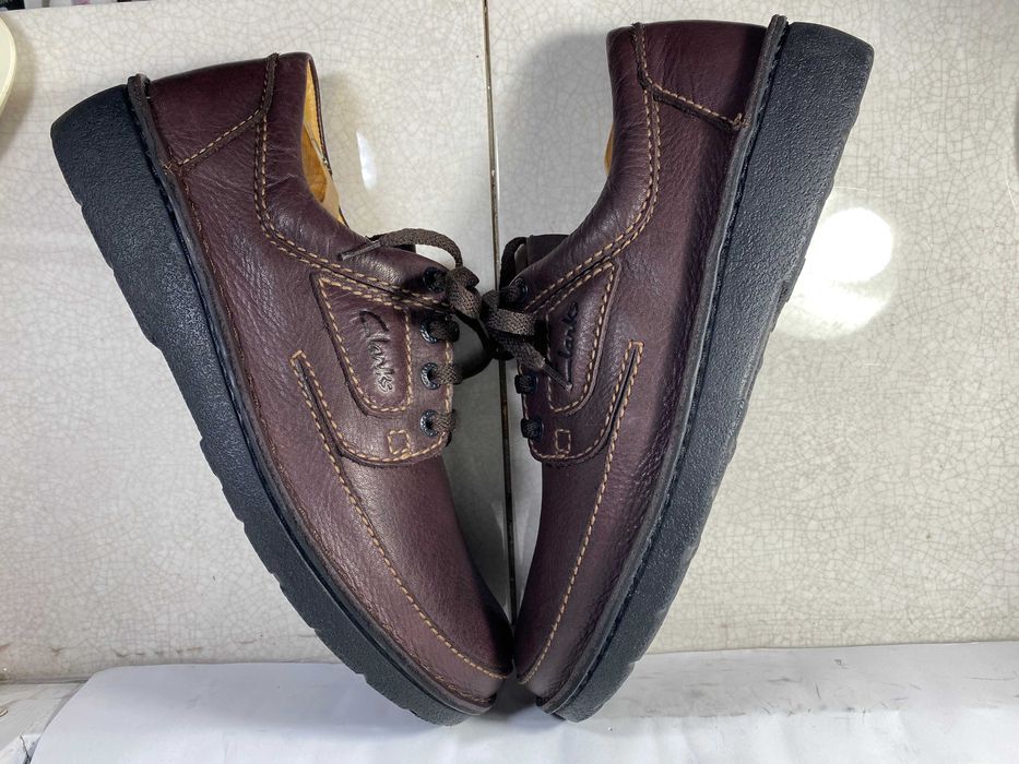 clarks мужские кожаные туфли мокасины 46 р 29 см оригинал
