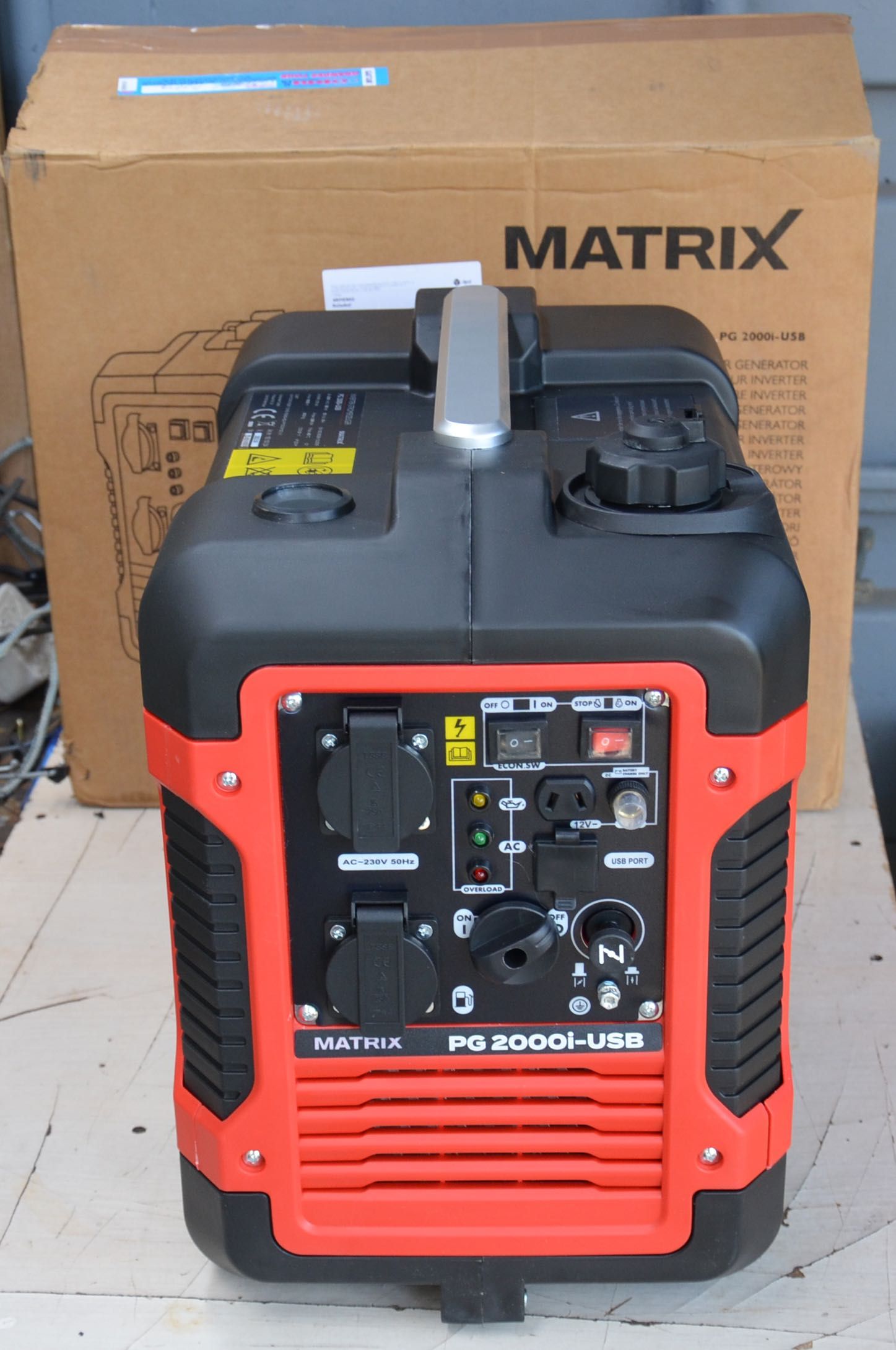 Генератор инверторный, Matrix PG 2000i - USB 2 кВт Германия, новый