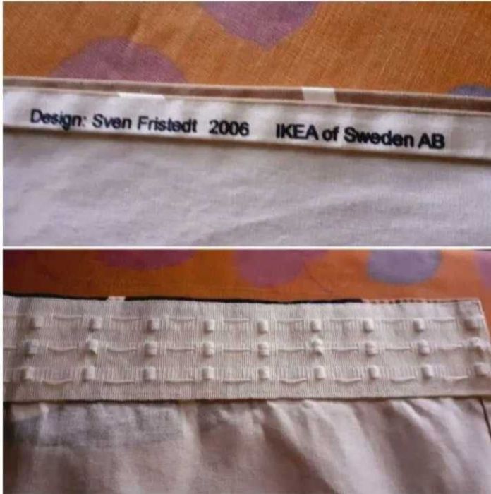 Zasłony krótkie bawełna designer Ikea