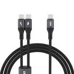 Kabel Dudao L3F 2W1 100W 1,2M 2 X Usb-C - Czarny