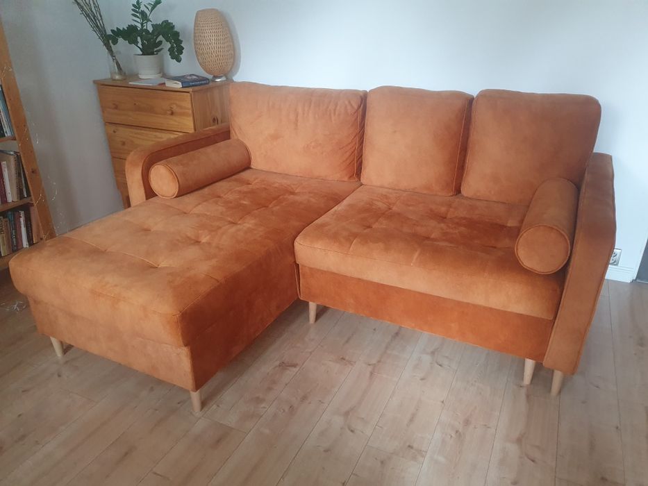 Sofa szezlong welur Cezari Furniture