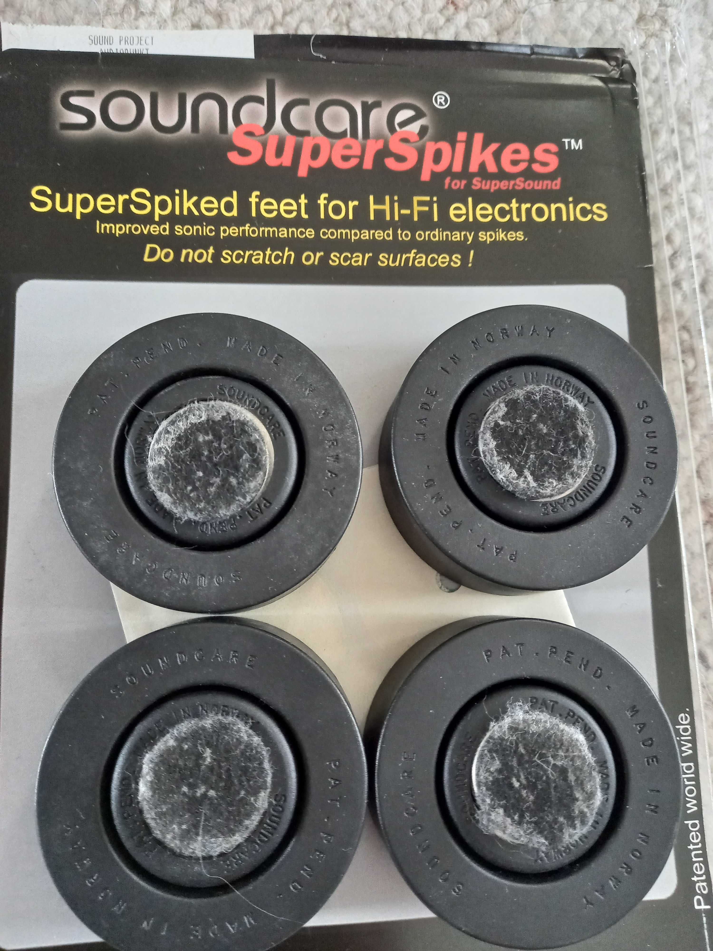 Soundcare SuperSpikes antywibracyjne podkładki audio