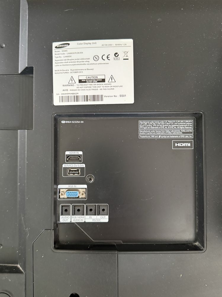 Monitor Samsung ED40C