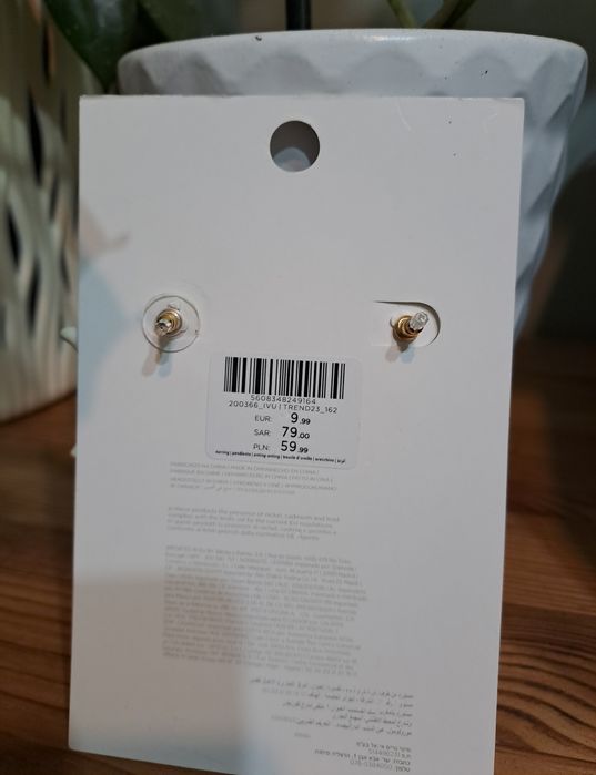 Nowe kolczyki kwiaty parfois na prezent