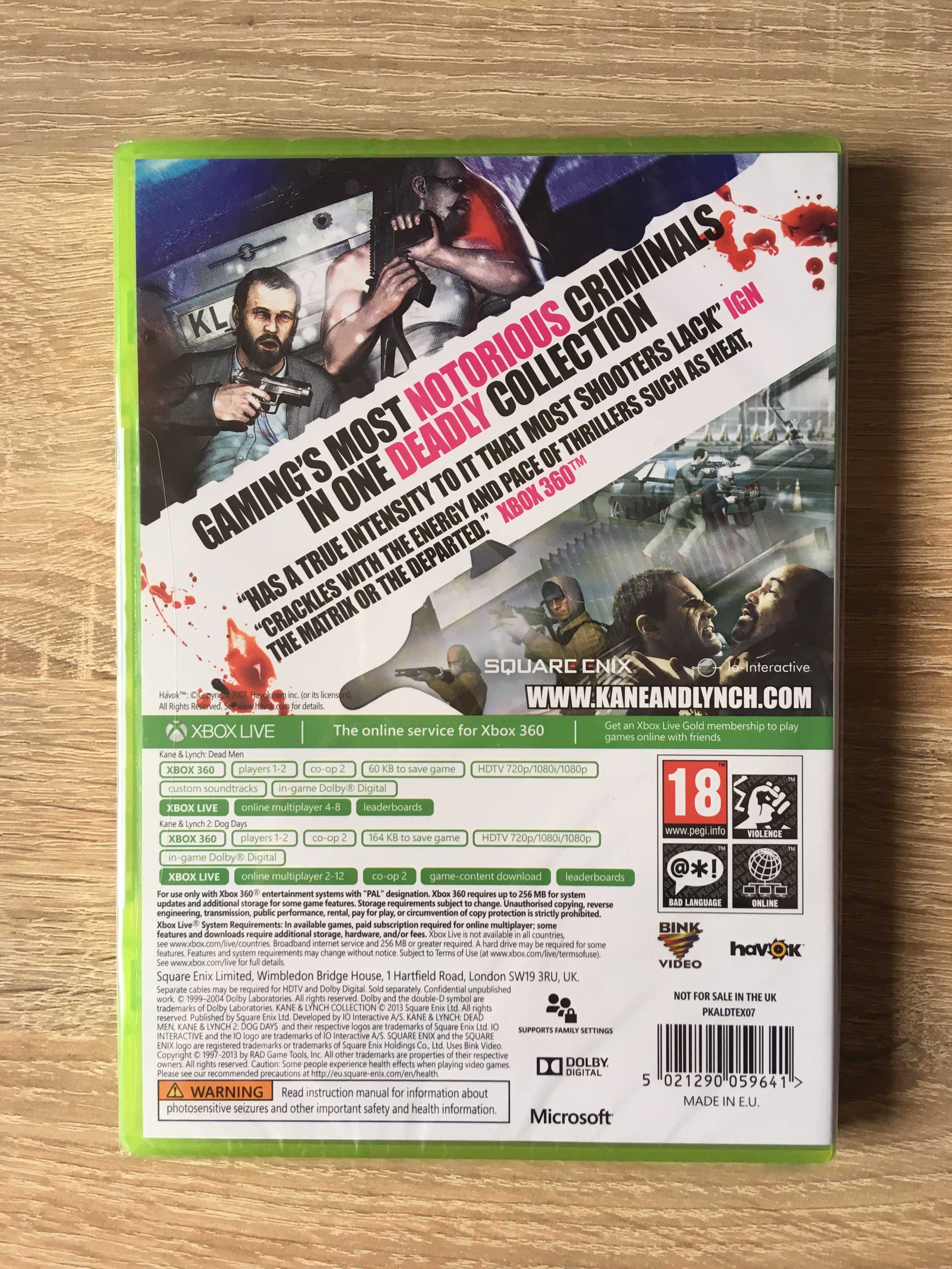 Kane & Lynch Collection - Xbox 360 / Xbox One - IO Interactive - NOWA