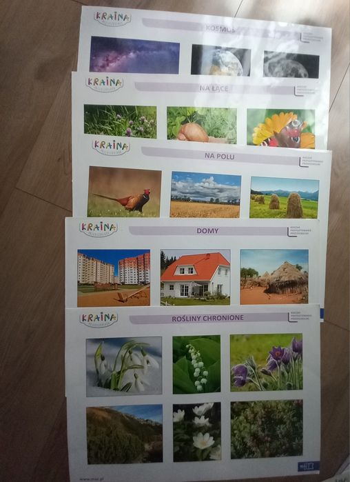 Kraina przedszkolaka Tablice demonstracyjne z alfabetem dla 6-latków.