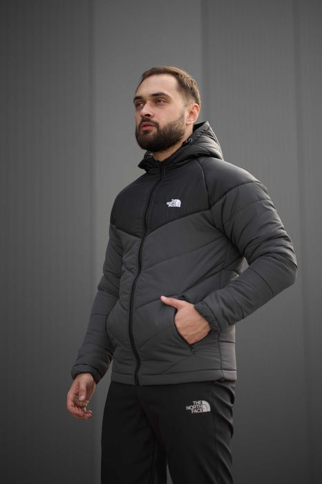 Куртка чоловіча осіння The North Face сіра
