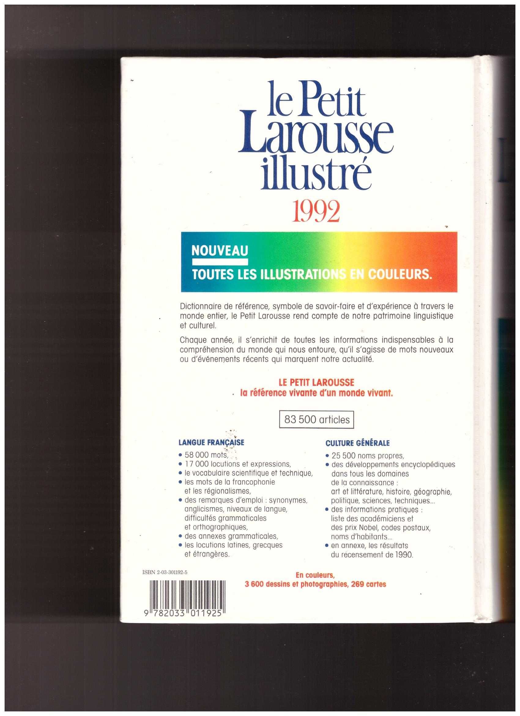 Le Petit Larousse Illustré 1992