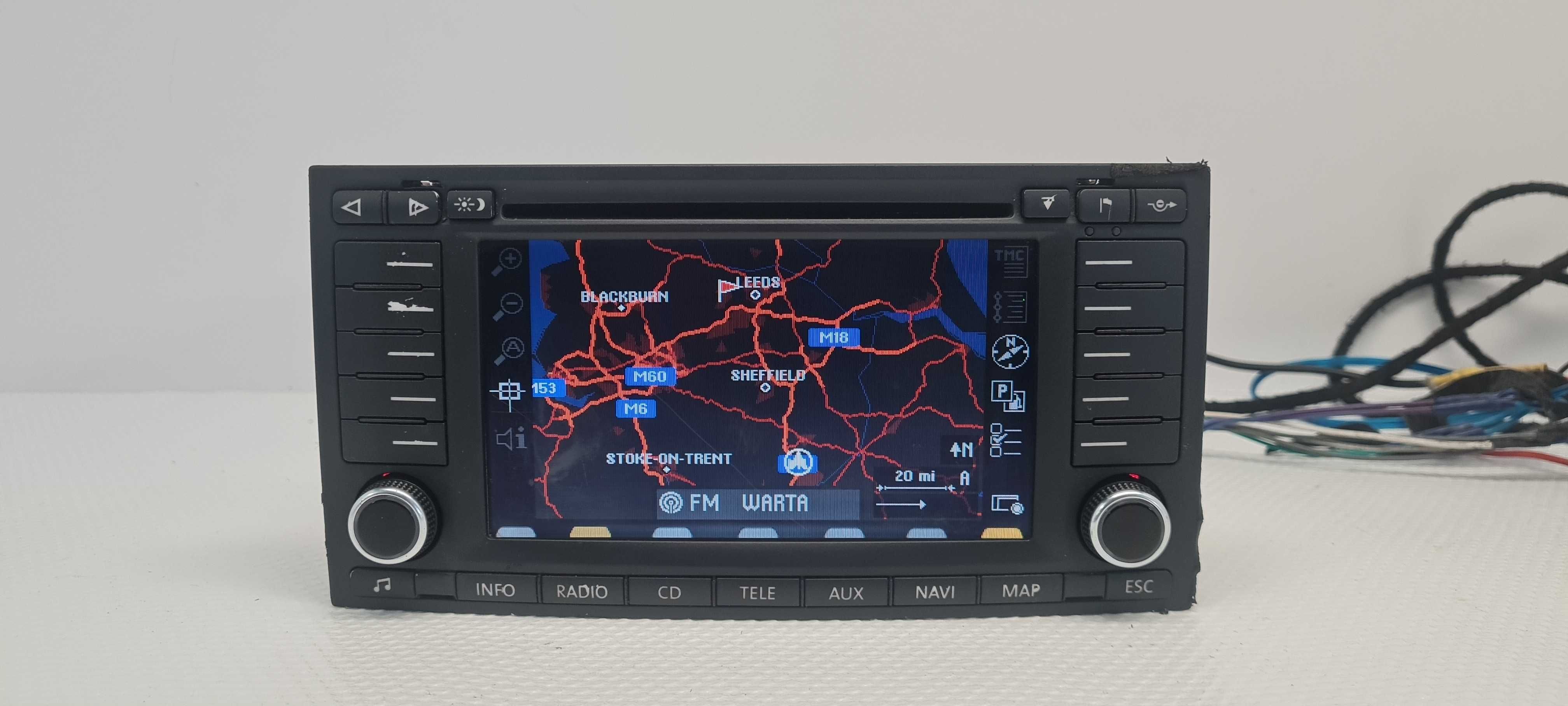 VW Touareg Radio Navi Cd Aux z kodem