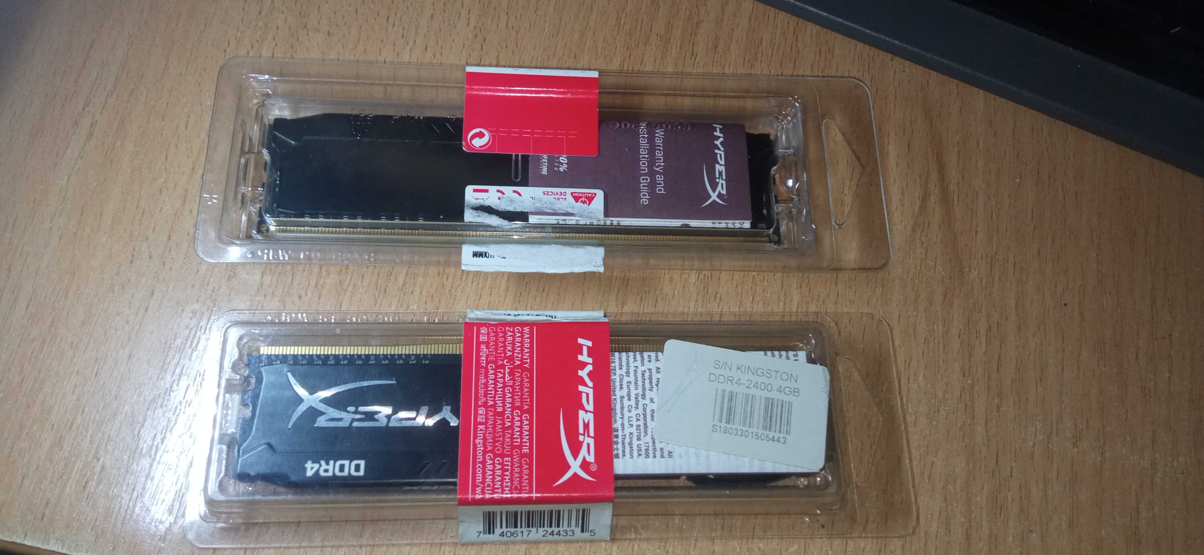 Оперативная память DDR 4  2400 2×4gb