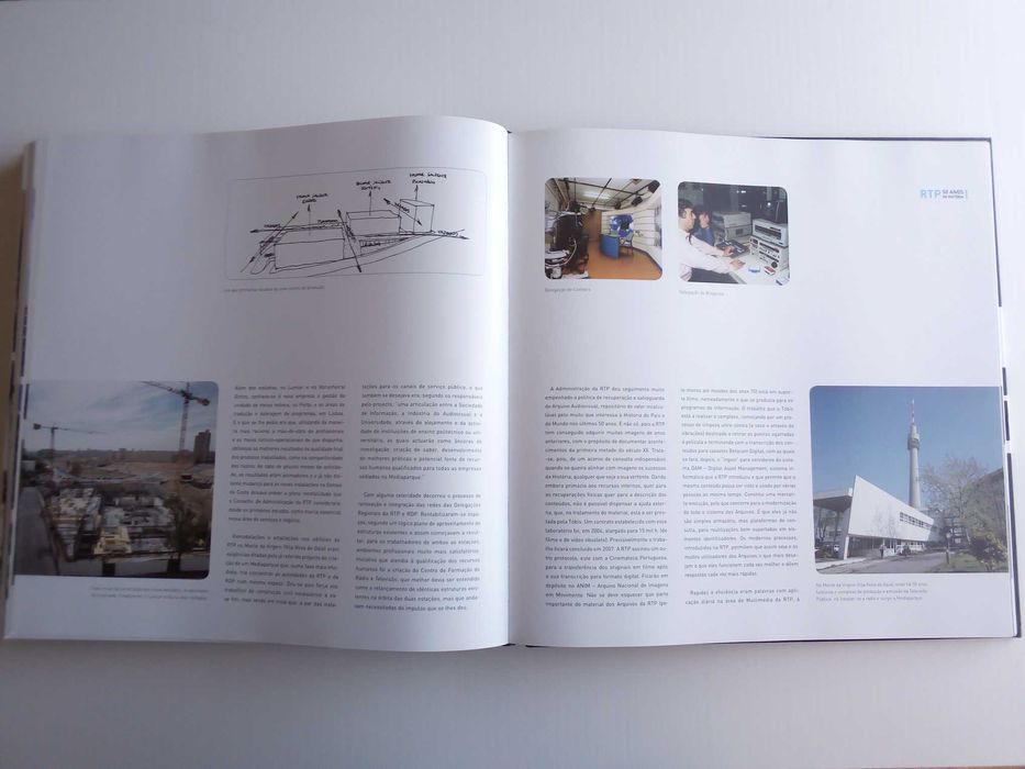 Livro " RTP 50 anos de história", de Vasco Hogan Teves