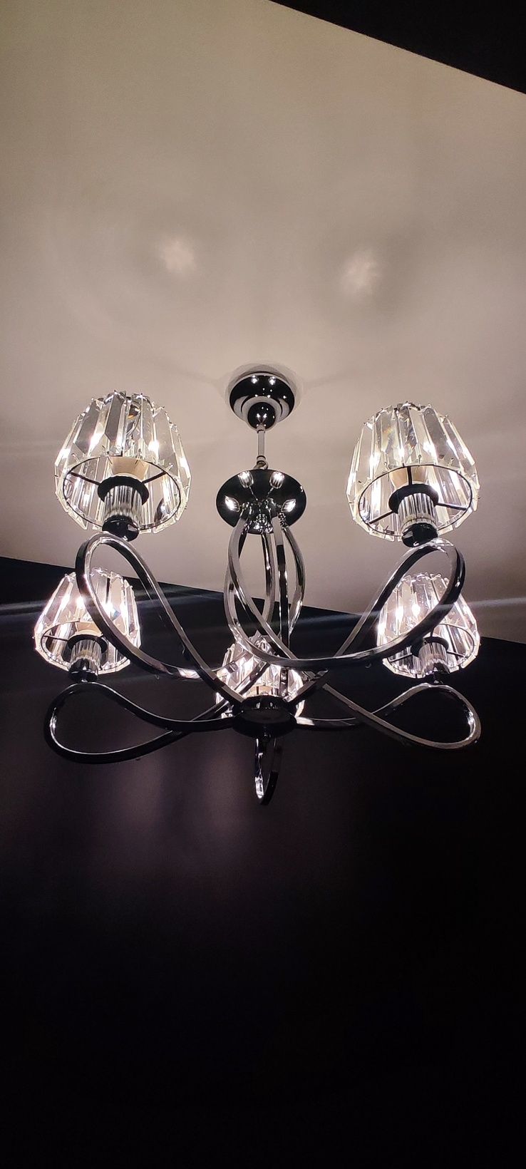 Lampa wisząca 5 kloszy
