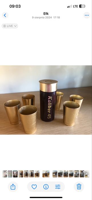 Kieliszki kolober 45 prl vintage