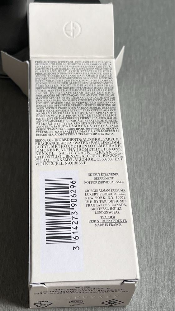 acqua di gio parfum 1/2= 7,5ml