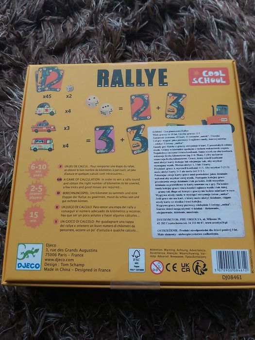 Gra planszowa RALLYE