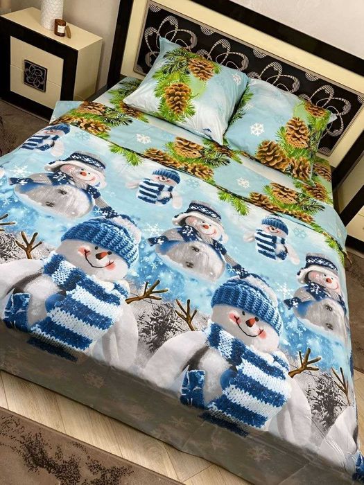 Комплект постільної білизни полуторний 100% бавовна