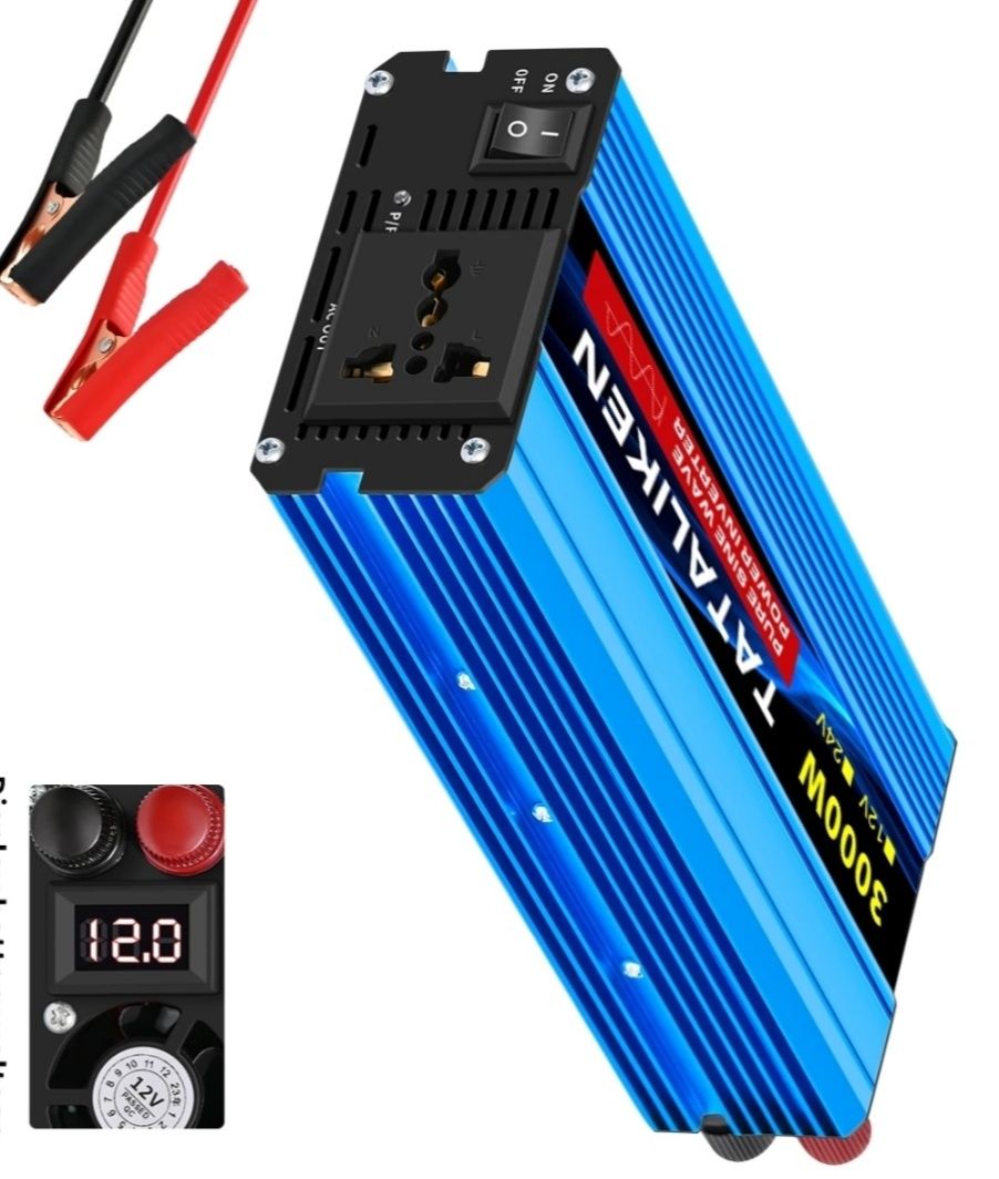 Інвертор TATALIKEN  12V на 220V AC/DС 3000W Чистий  синус